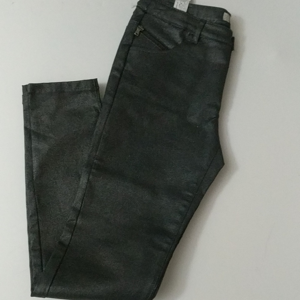 Zara Girl Pants size 13/14 Dark Gray Shimmering